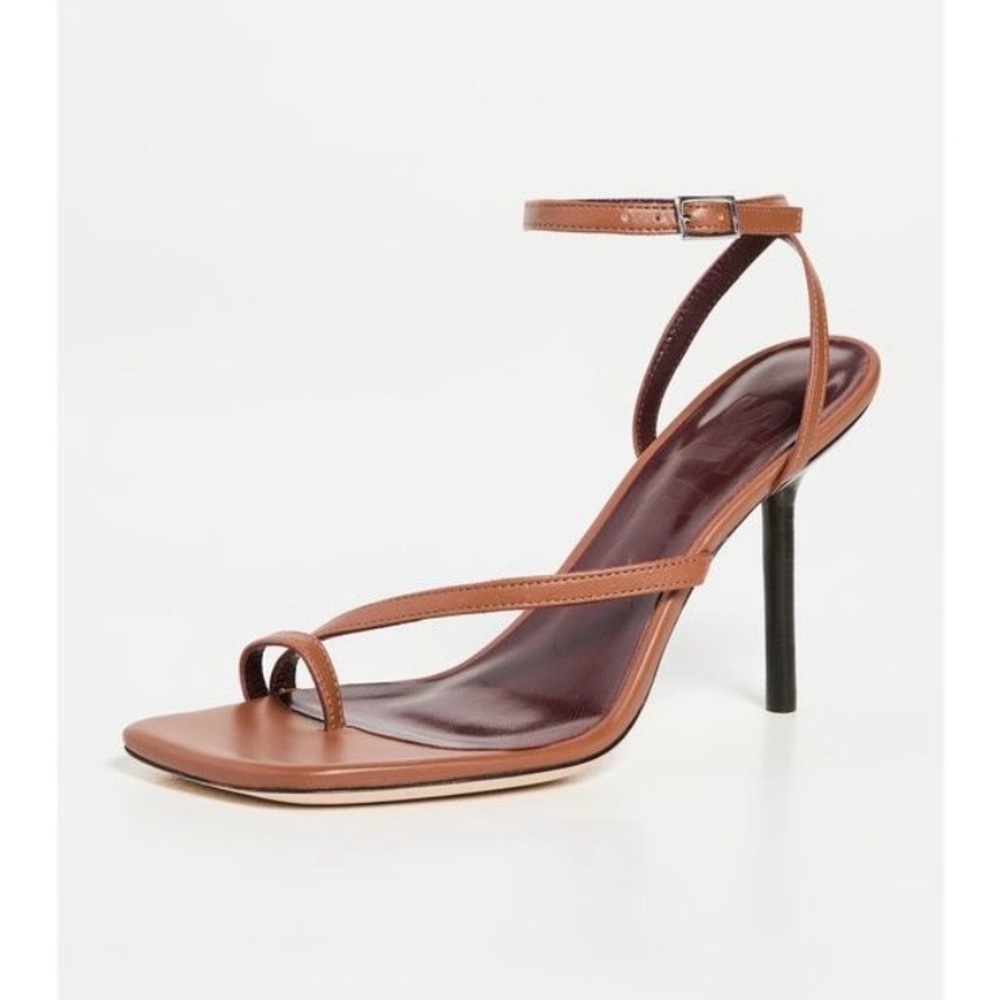 STAUD Tan Strappy Heels